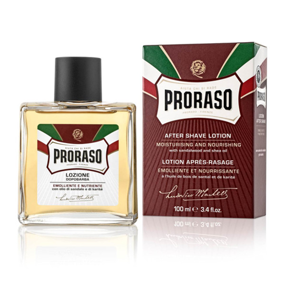 PRORASO Aftershave "pflegend" (rot) 100ml/TM10ml